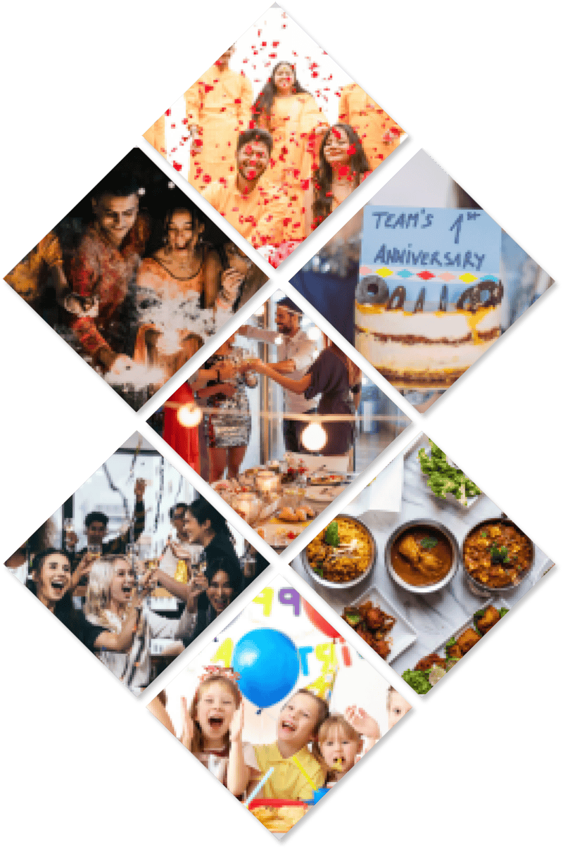 Events catering illustration